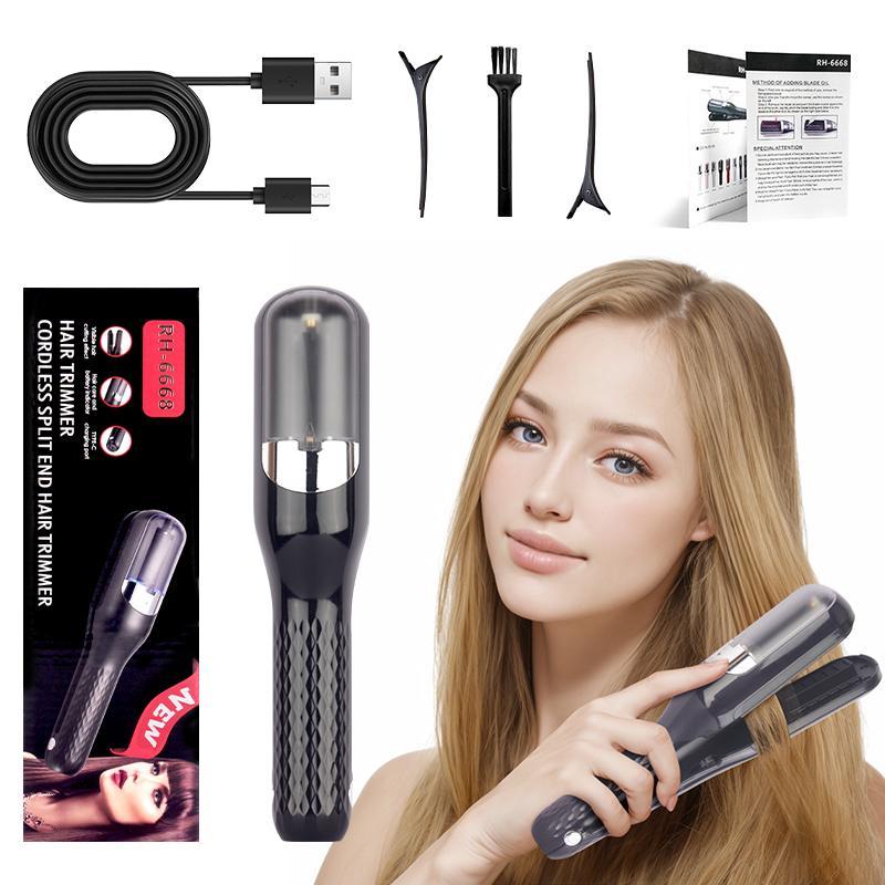 Split End Hair Trimmer, 1 Set Multifunctional Hair Trimmer with Accessories, Portable Hair Trimmer, Suitable for Men & Women