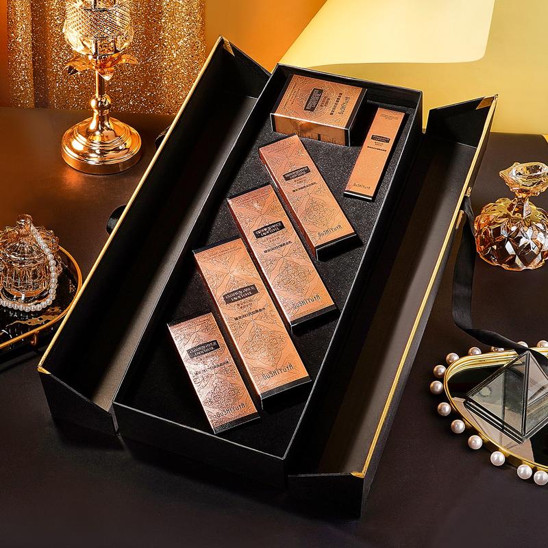 Story and Her Six-Piece Set of Anti-Wrinkle Black Gold, Moisturizing, Firming, Light Lines, Moisturizing and Skin Care Products Comfort Skin Repair