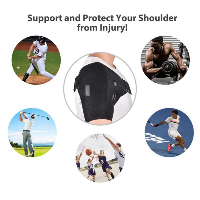 Electric Heating Heated Shoulder Wrap, 1 Count Shoulder Massage Support Belt Strap, Shoulder Protector for Arm Shoulder Fitness