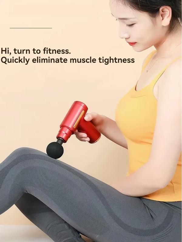 Portable Deep Tissue Massage Gun [Portable, Powerful, Precise] | [On the Go Recovery Tool] | [USB Rechargeable] Attachment Gift