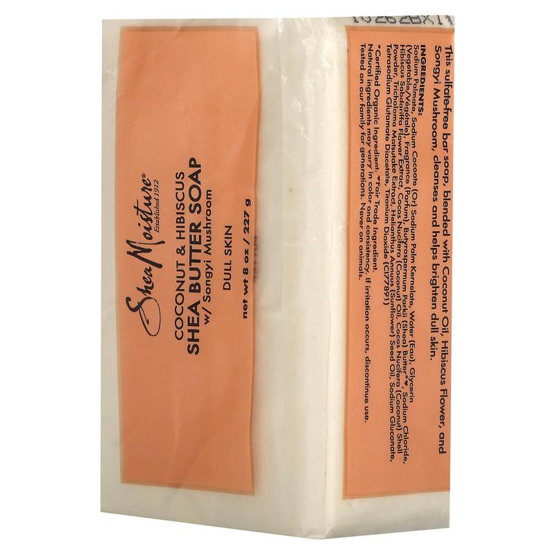 SheaMoisture Shea Butter Soap, Coconut & Hibiscus, 8 oz (227 g)