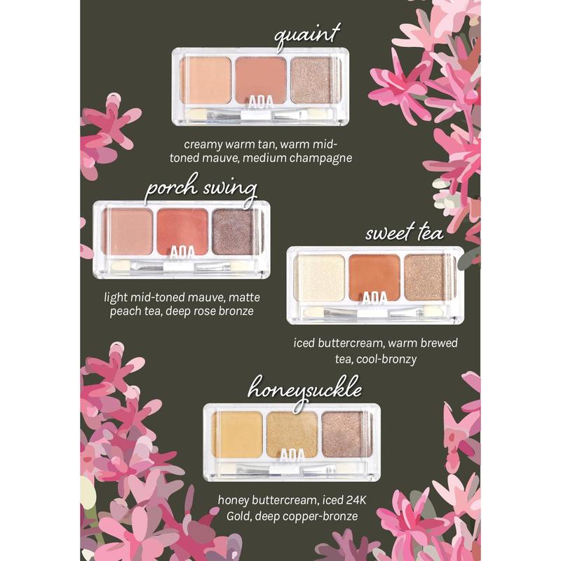 AOA Southern Charm 3 Color Eyeshadow Palettes