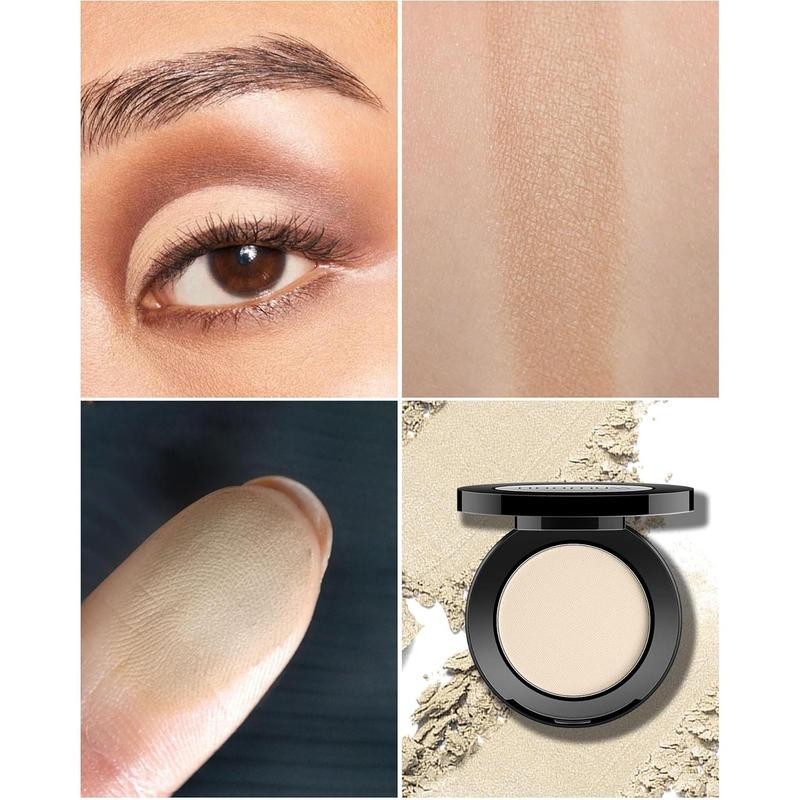 Nude Naked EyeshadowEye Sahdow Pressed Powder Palette, High Pigmented & Long Lasting, Intense Color Nude Bold Eyes (Nude)