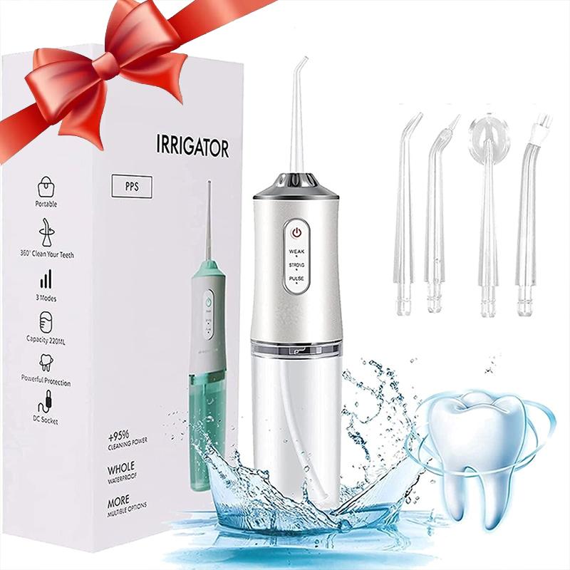 Efficient Water Flosser, Oral Care Tool, USB Rechargeable Water Flosser, Ideal for Teeth Cleaning, 2024 Cleaning Set,Daily Essential Storage Must Have