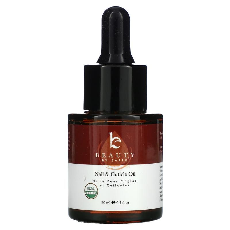 Beauty By Earth Organic Nail & Cuticle Oil, 0.7 fl oz (20 ml)