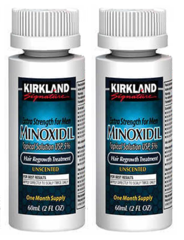 KIRKLAND Minoxidil 5% Extra Strength Men Hair Regrowth Solution 2 Month EXP 2025 Hair Care Pack