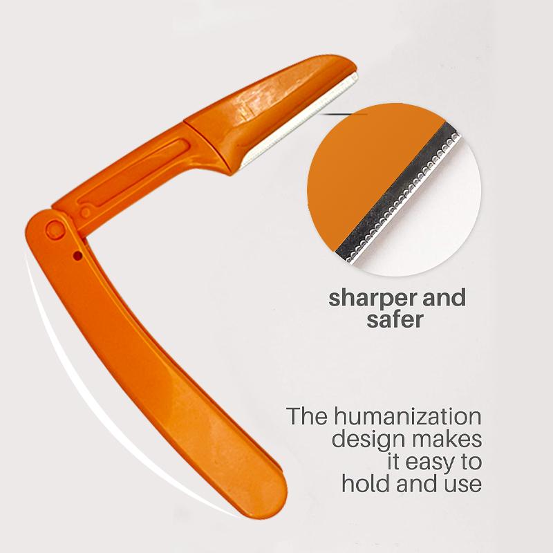 Foldable Eyebrow Trimmer for Women - Safe and Easy to Use - Suitable for Newbies - Folding Eyebrow Cutter - Eyebrow Shaping Cutter