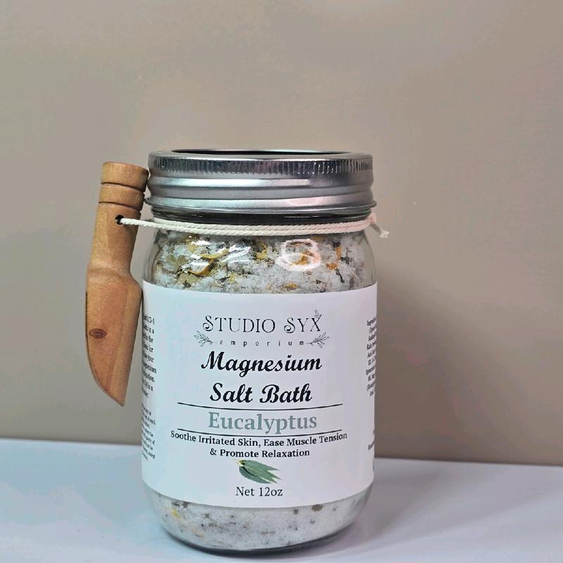 Magnesium Salt Bath - Eucalyptus, Black Elderberry, Lemongrass, Coconut Rose