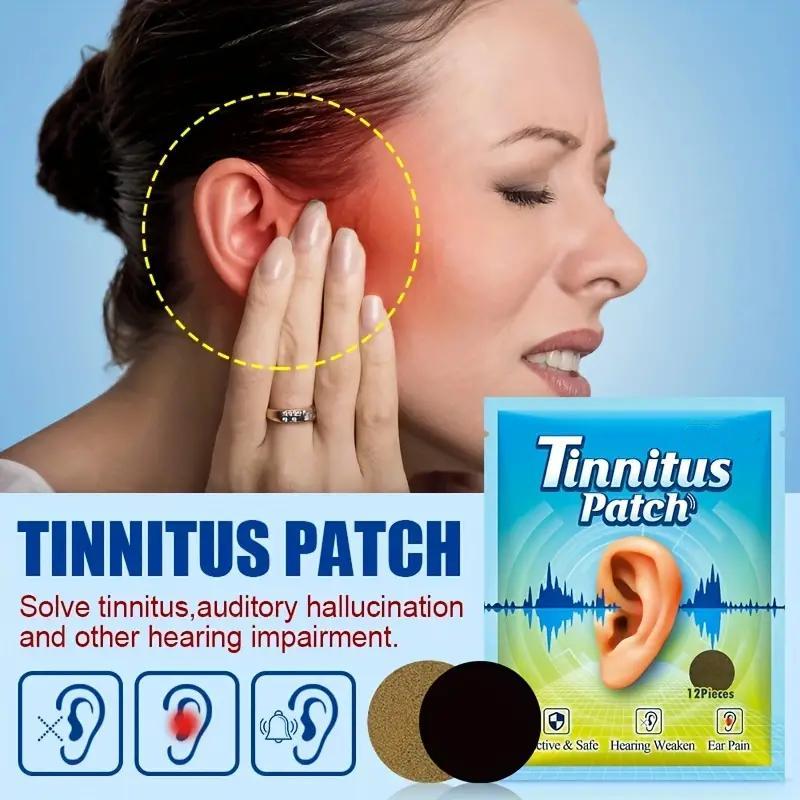 Tinnitus Earache Dizzy Herbal Patches, 24pcs Tinnitus Plaster, Earache Relief Patches, Sports & Outdoor Accessories