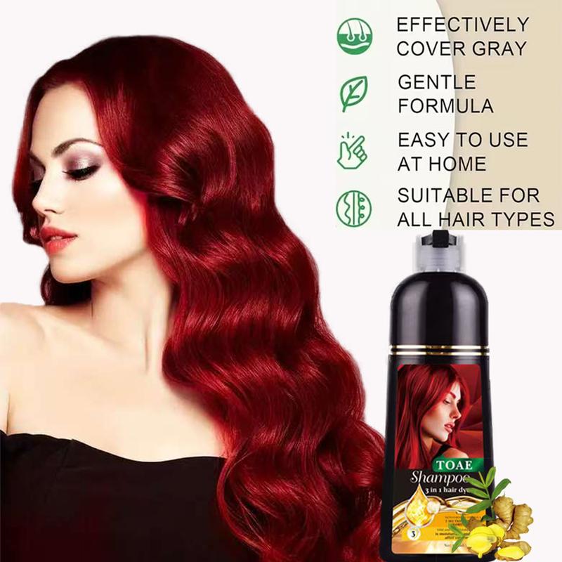 TOAE Nutritive Ultra Color Nourishing Cream, cherry red semi-permanent hair dye for long-lasting hair color, ammonia free Haircare instant hair dye