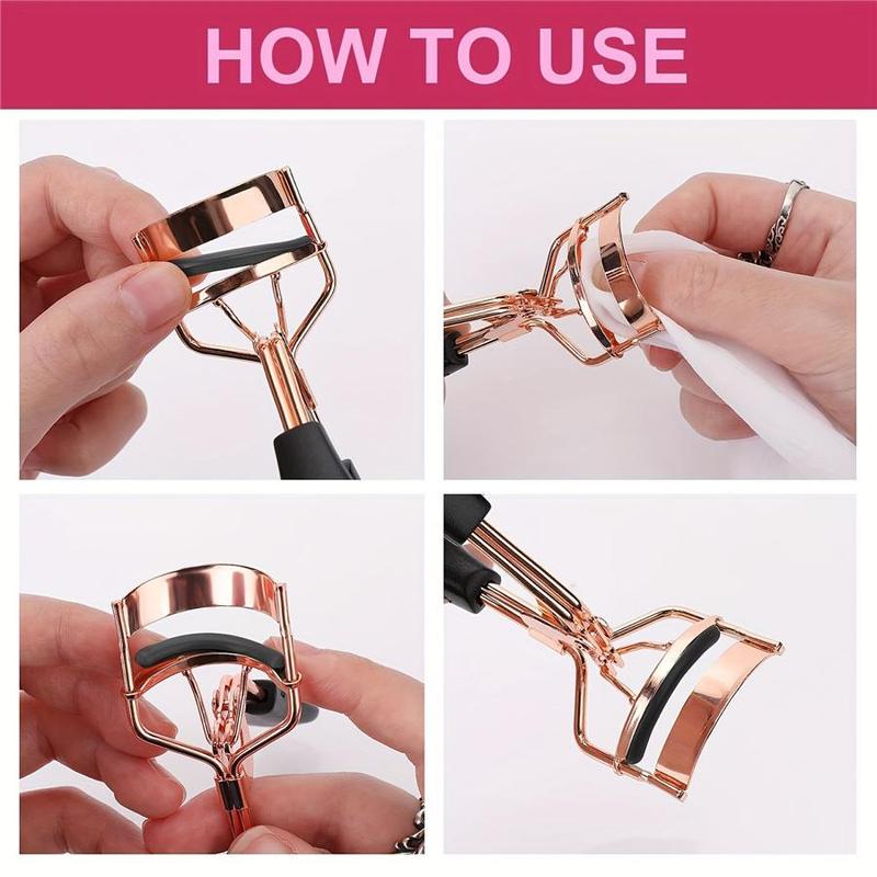 Eyelash Curler & Eyebrow Brush Set, 16pcs set Eyelash Curler & Eyebrow Brush Set, Professional Eye Makeup Tools for Women