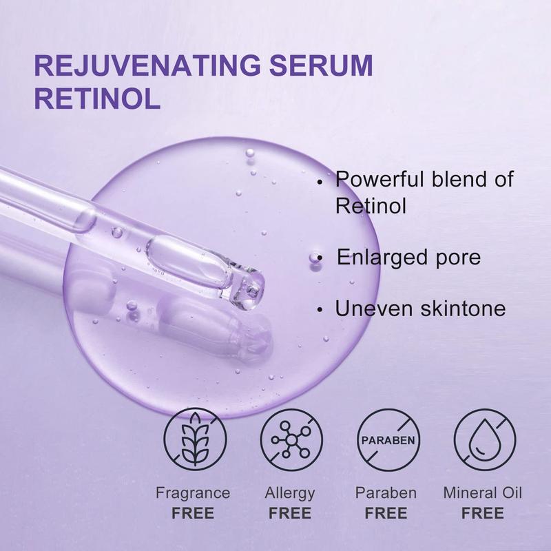 Retinol Night Serum | Rejuvenating, Repair, Renew, Brighten | Targets Fine Lines and Wrinkles Radiant Skincare Brightening Gentle