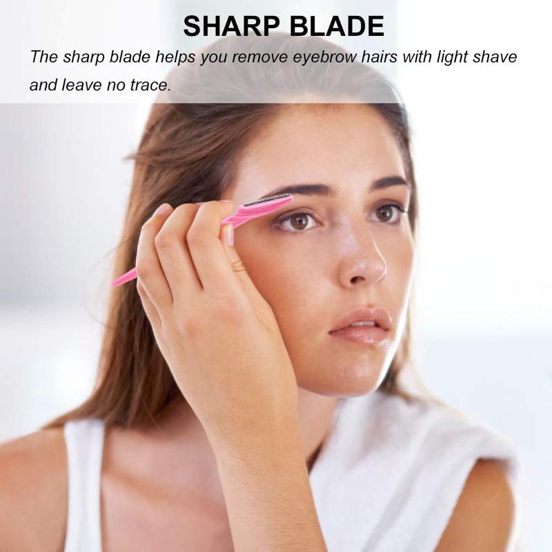 66 PCS Eyebrow Razor and Face Razor for Women and Men, Eyebrow Hair Trimmer and Shaver with Protective Cover,Safe and Newbie Friendly