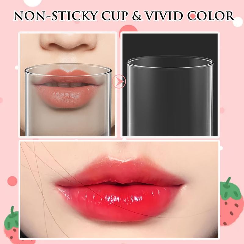 24 Colors Lip Tint Stain Mini Liquid Lipstick Set, Moisturizing Lip Gloss, Multi-Use Lip And Cheek Tint, Long-Lasting & Non-Stick Cup, Vivid Color