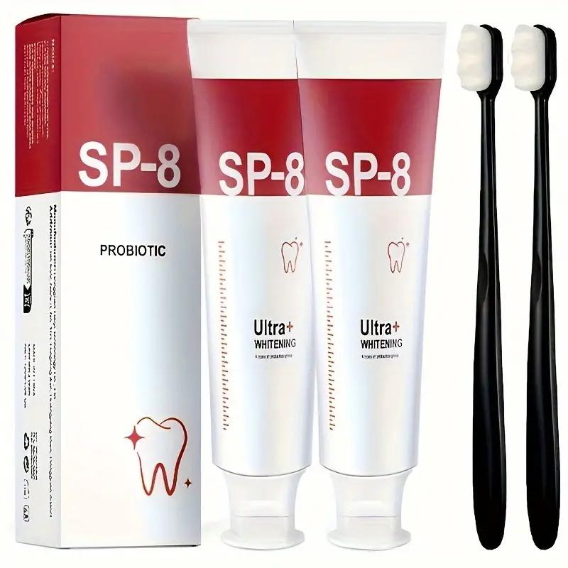 SP-8 Triple Whitening Probiotic Whitening Toothpaste, Free of Fluoride, Hydroxyapatite, Anti plaque, Oral Health Management,sp-8,sp-6,sp8,sp6