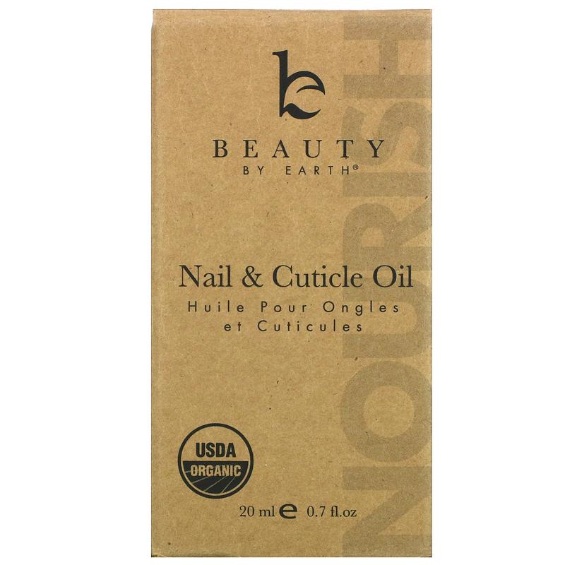 Beauty By Earth Organic Nail & Cuticle Oil, 0.7 fl oz (20 ml)