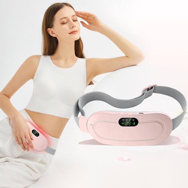 Portable Cordless Heating Pad, 1 Count Electric Waist Belt, Multi-Speed Adjustable Abdominal Heating Massager, for Women and Girls