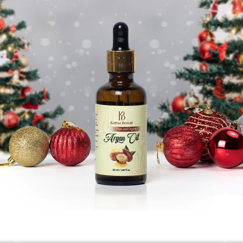 100% Pure Organic Moroccan Argan Oil for Skin, Hair, Nails | Cold Pressed Serum Skincare