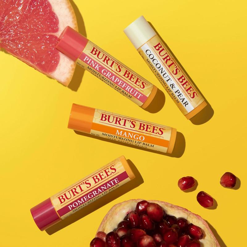 Burt'S Bees Lip Balm Stocking Stuffers, Moisturizing Lip Care Christmas Gifts, Strawberry, Lip Moisturizer with Responsibly Sourced Beeswax, Tint-Free, Natural Origin Treatment (2-Pack) Burt's Bees Burt's Bees