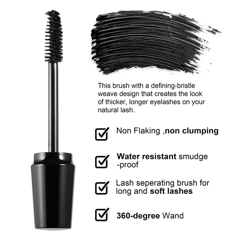 HANDAIYAN 3D Curling Mascara – Volumizing, Long-Lasting, Smudge-Proof, Water-Resistant,Easy Application, Portable, for All Eye Types