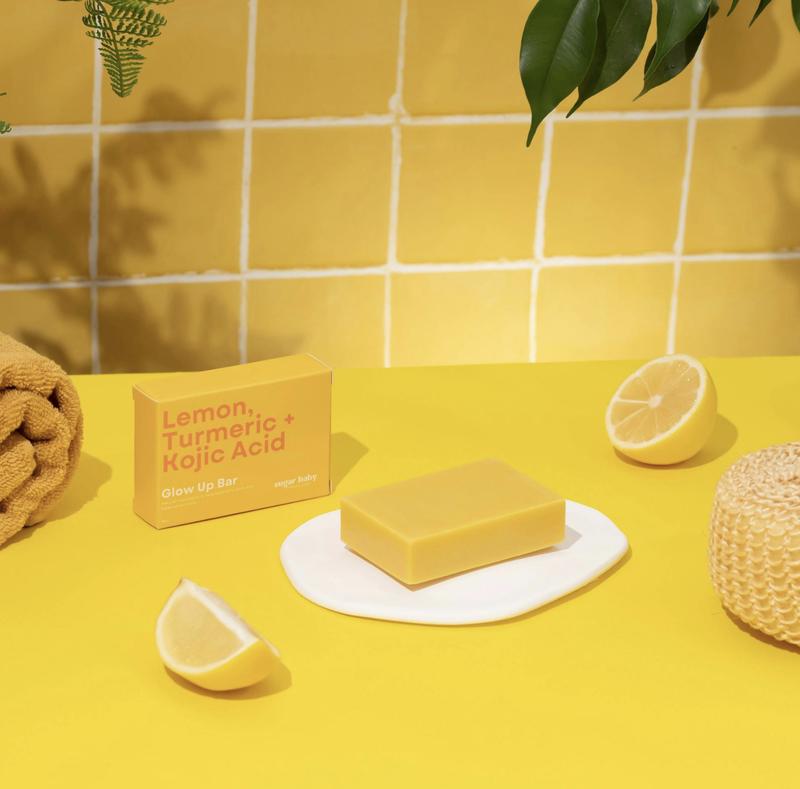 New - Natural Lemon Turmeric & Kojic acid Soap - Daily Body wash soap for Gentle Skincare Routine