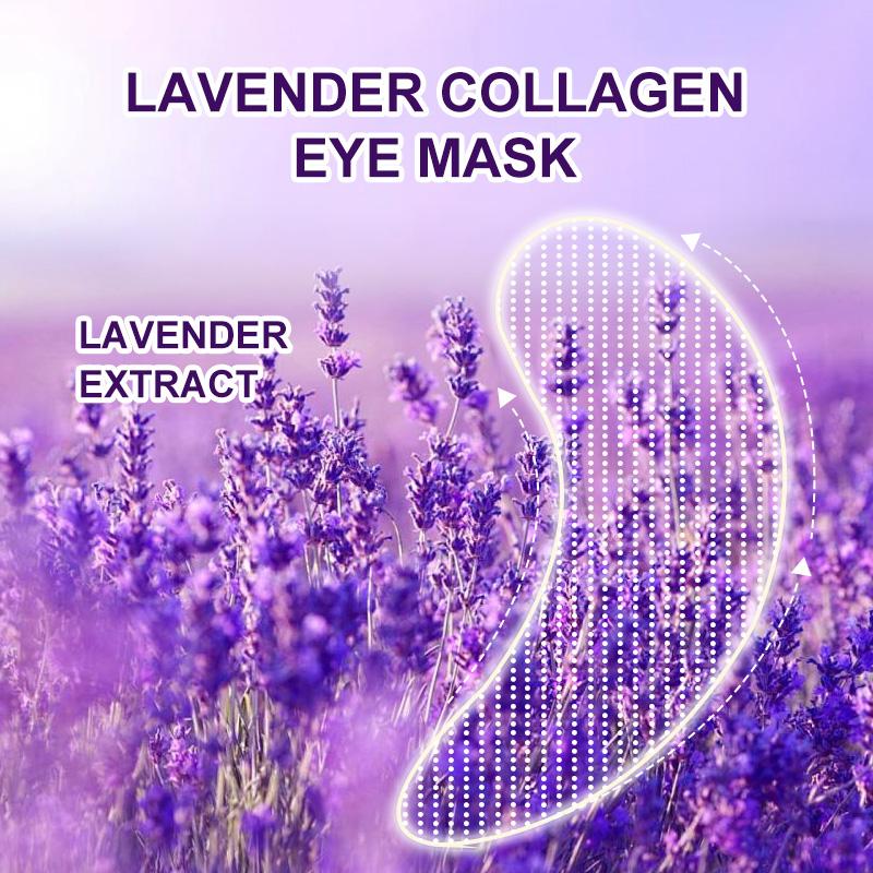 3 boxes, ILISYA Lavender Crescent eye mask, firm skin, moisturize eyes, improve eye lines, suitable for daily eye care products Skin Care