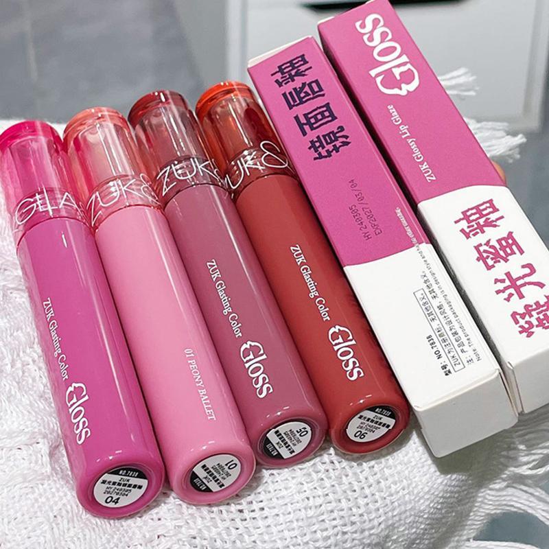 Long Lasting Lip Gloss, 6 Counts set Liquid Lipstick, Tinted Moisturizing Glossy Lip Glaze, Lip Makeup for Girls & Women