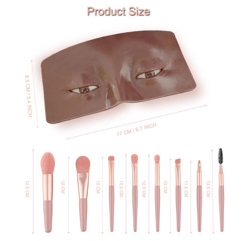 Makeup Practice  Board, 3D Realistic Practice Makeup  Set, Makeup Mannequin  with Makeup Kit for Professional Makeup Artists Students and Beginners to Practice Eyes Eyeshadow Makeup