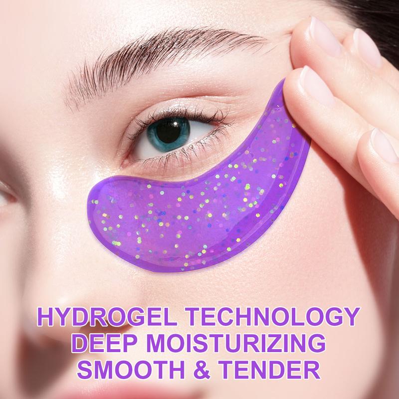 3 boxes, ILISYA Lavender Crescent eye mask, firm skin, moisturize eyes, improve eye lines, suitable for daily eye care products Skin Care