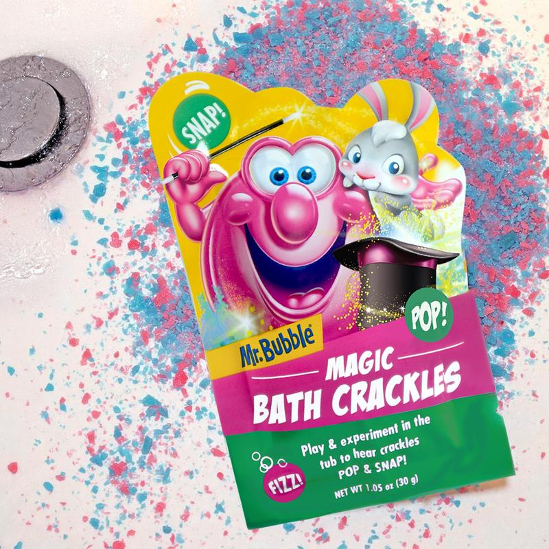 Mr. Bubble Magic Bath Crackles, For Bath Time fun, 1.05 oz.