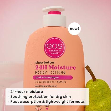 NEW SALE!!eos Shea Better Body Lotion, 24-Hour Moisture Skin Care, Lightweight & Non-Greasy, Made with Natural Shea, Vegan, 16 fl oz