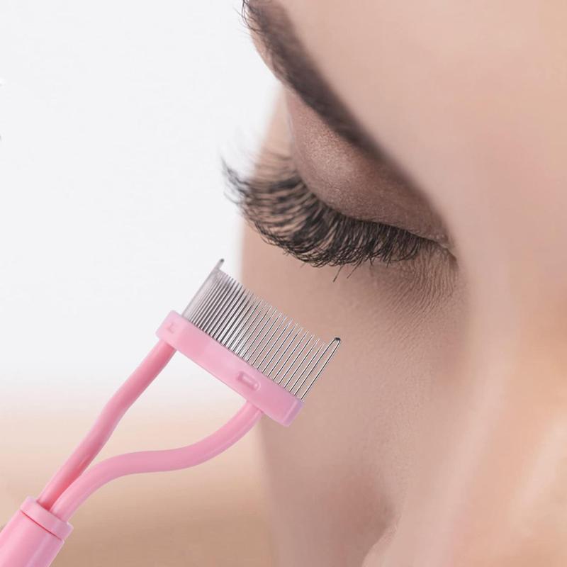 Eyelash Comb, Stainless Steel Eyelash Comb with Eyelash Separator, Eyelash Separator Tool, Eyelash Makeup Aid Tool, Eye Makeup Product