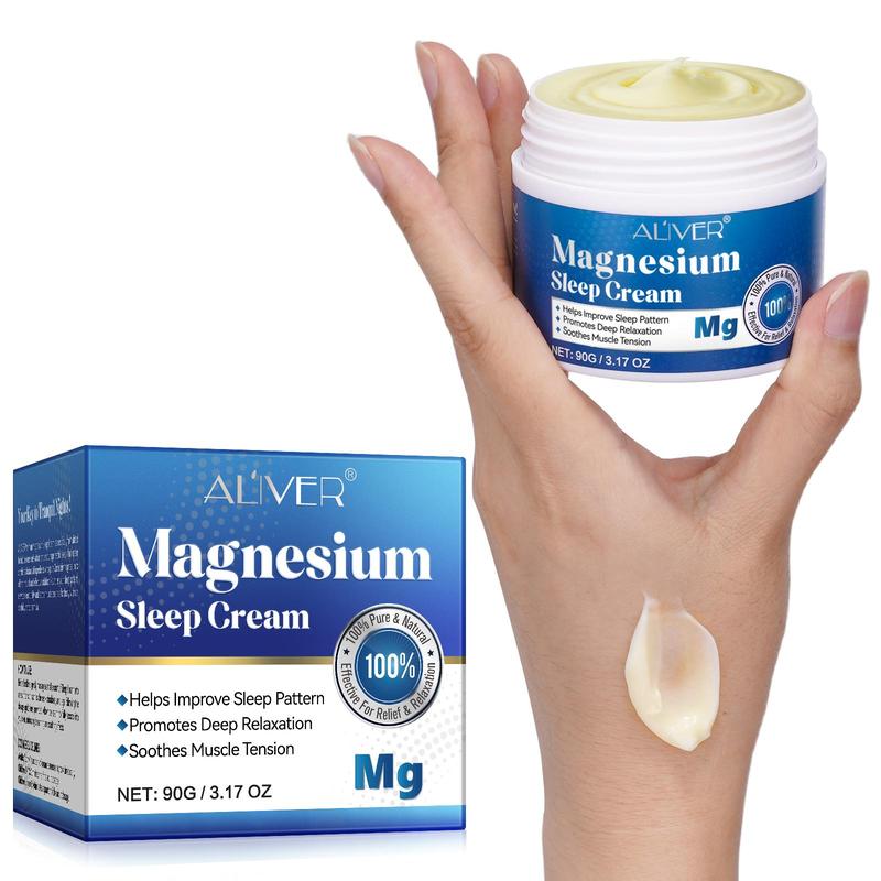 Magnesium Sleep Cream, 1 2 Counts Moisturizing Body Cream for All Skin Types, Soothing Skin Care Product for Women & Men