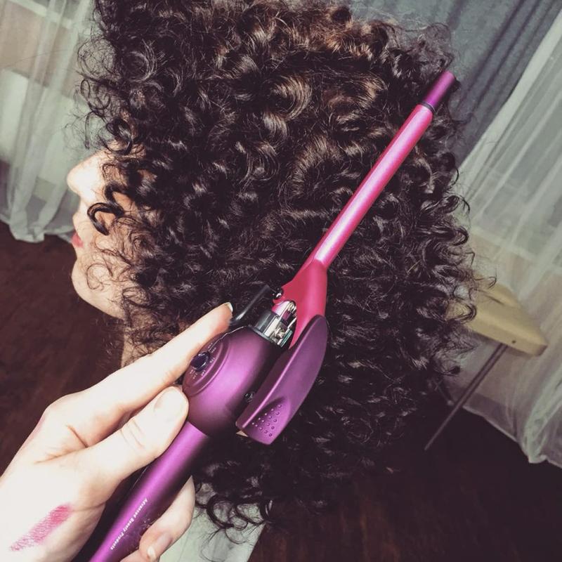 9mm Thin Curling Wand Hair Curler, 3 8 Small Barrel Skinny Hair Curling Iron Wand Professional Super Tourmaline Ceramic Barrel Small Tongs for Short and Long Hair