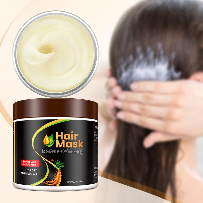 MEIDU Collagen Hair Mask,Treatment Deep  Conditioning Coconut Oil Hair Mask,Ginseng Nourishing,Shine Boosting  ,for All Hair Haircare Conditioner