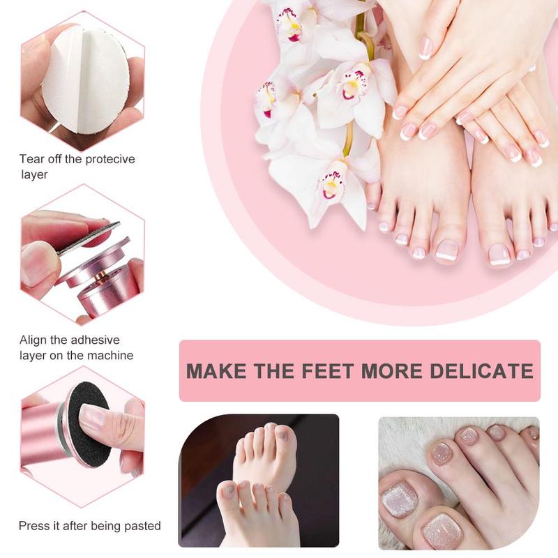 Replacement Sanding Paper Disc for Electric Foot File, 120pcs Foot File Sanding Paper, Foot Dead Skin Remover, Pedicure Tool for Home & Salon Use, Christmas Gift