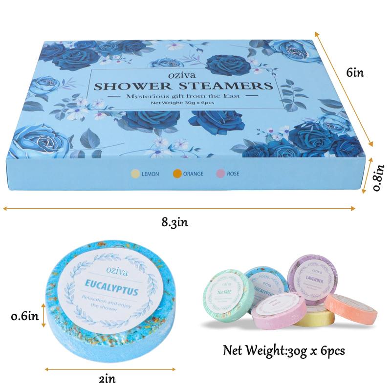 Box of 6 Premium Aromatherapy Shower Steamers with Essential Oils - Self Care Christmas Gifts for Women