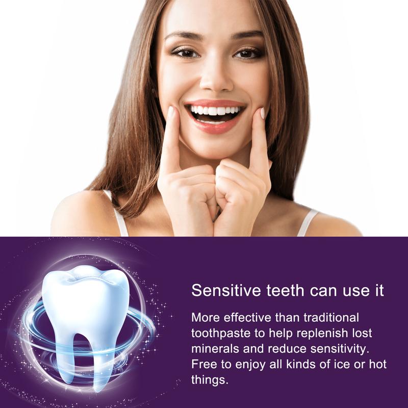 ANV34 Purple Toothpaste Whitens Teeth, Removes Stains, Prevents Pigmentation, and Makes Yellow Teeth Clean, White, and Brightens