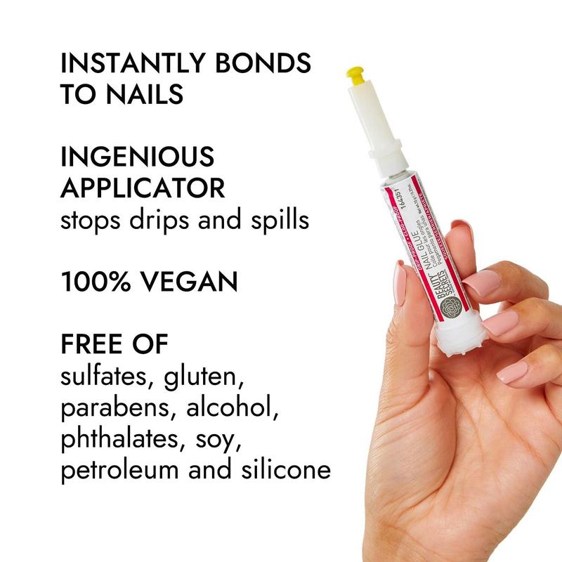 Beauty Secrets Drip & Clog Proof Nail Glue – Long-Lasting, Mess-Free, and Easy to Use