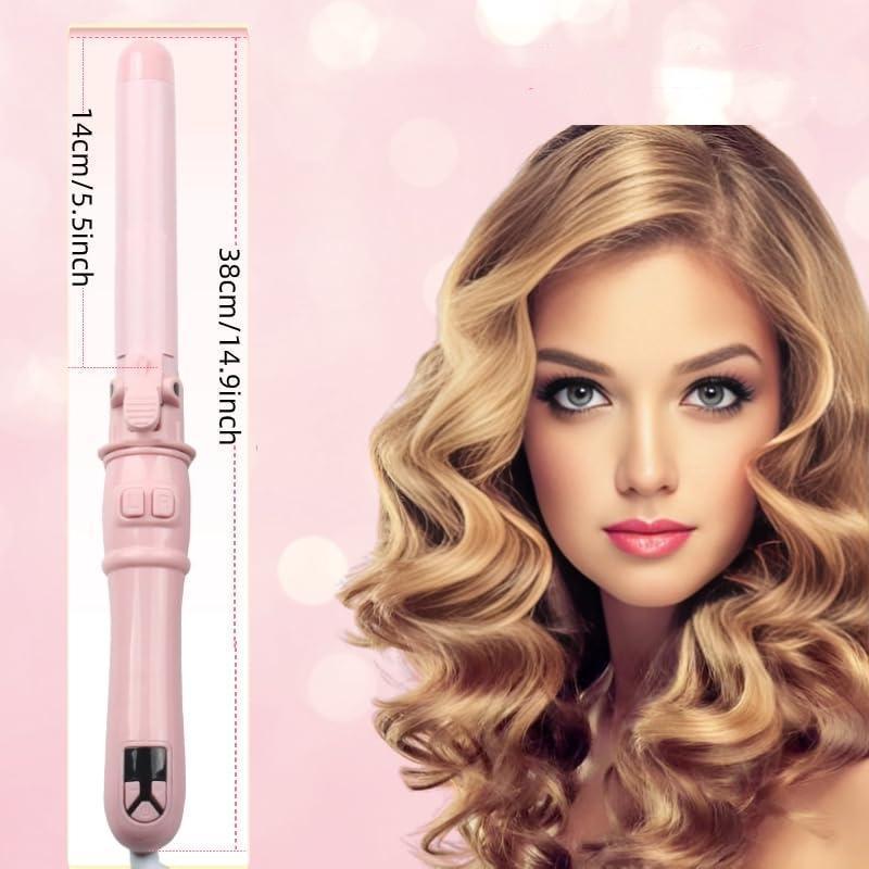 Automatic Rotating Curling Iron, Portable Heated Curling Iron With LCD Display, Professional Curling Iron, Fast Heating Rod for Medium and Long Hair