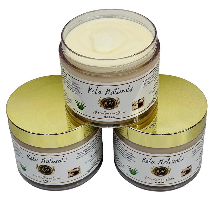 Kela Naturals Aloe Shea Glow Body Butter All Natural Body Butter for dry and sensitive skin