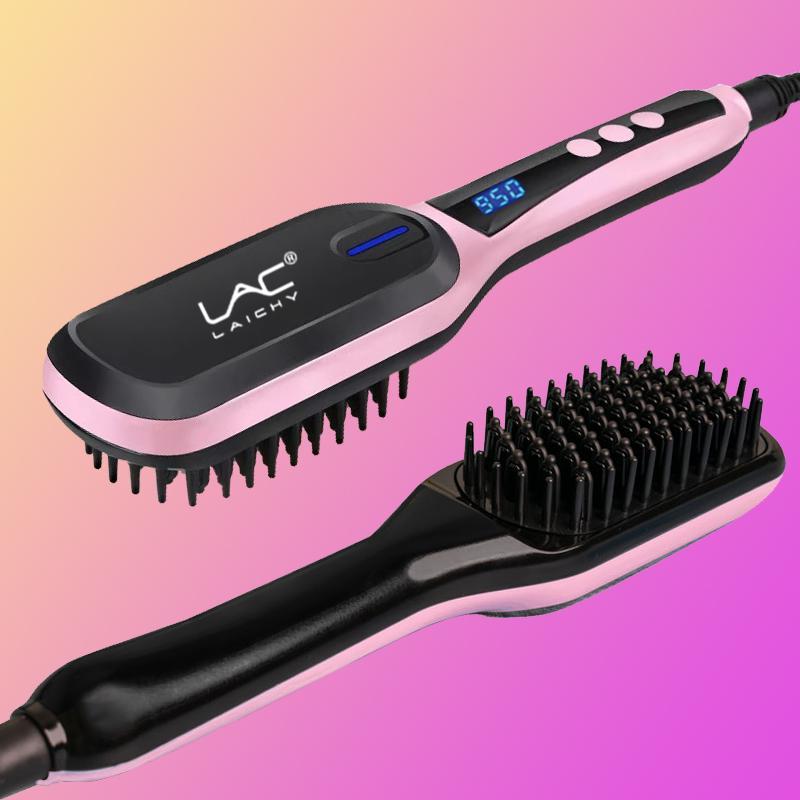 Hair Straightening Brush, Hair Straightening Comb, Negative Ion Hair Straightening Tool, Hair Styling Tool for Women & Girls