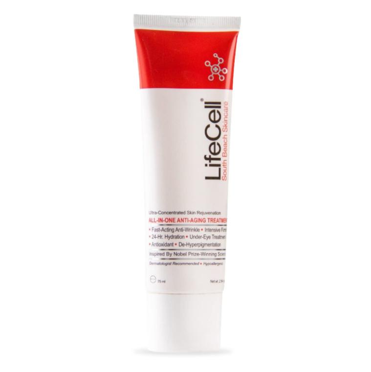 LifeCell South Beach Skincare All In One Anti-Aging Treatment  Moisturizers & Skin Repair 2.54 OZ