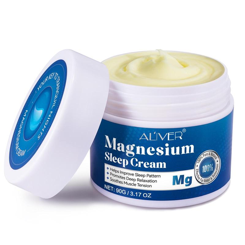 Magnesium Sleep Cream, 1 2 Counts Moisturizing Body Cream for All Skin Types, Soothing Skin Care Product for Women & Men