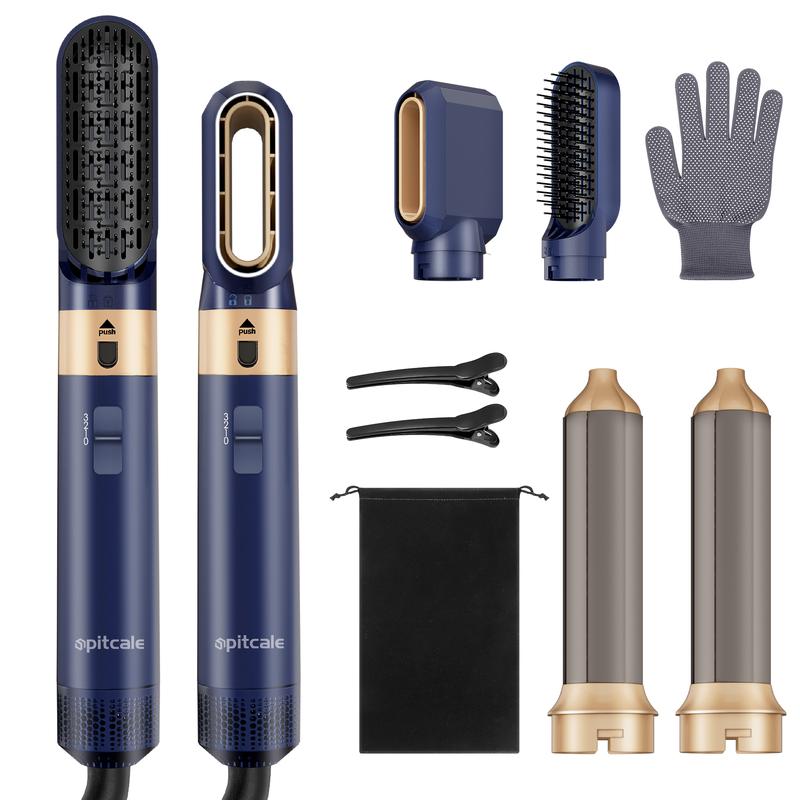 5 in 1 Hair Dryer Curling Iron Hot Air Brush Hair Styling Tool Smart Heat Control Powerful Smoothing & Conditioning - Curling Iron Set Hair Dryer System, Hair Dryer Brush, Smoothing Brush, Curling Brush, Curling Iron Styler, Detachable  curling  wand