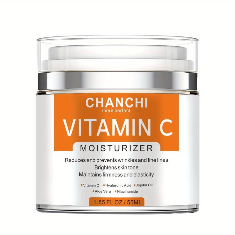 1pc, Face Cream, Vitamin C Whitening Face Care Moisturizing Anti-Aging Firming Skin Care Beauty Health 50ml