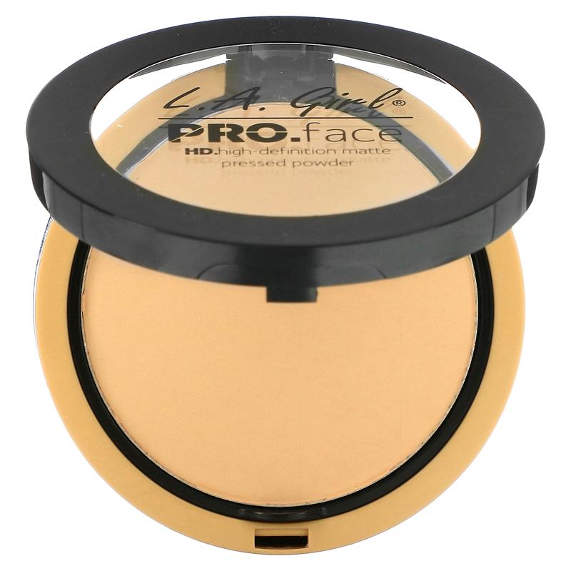 L.A. Girl PRO.face Matte Pressed Powder, GPP604 Creamy Natural, 0.25 oz (7 g)