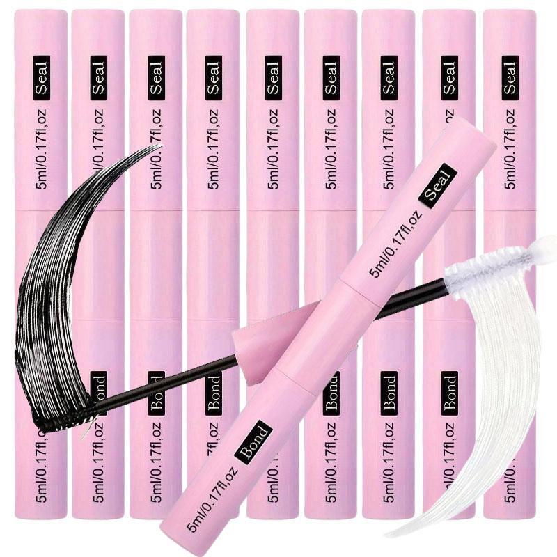 Long Lasting Eyelash Glue, 10pcs set Waterproof Eyelash Extension Glue, Professional Eye Makeup Tool for Women & Girls, Christmas Gift