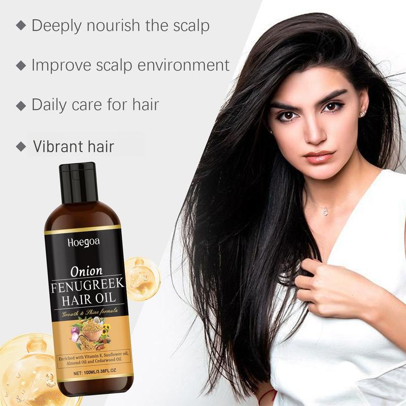 1 2 4pcs Onion Hair Oil Improve dry and frizzy hair Volume and vitality Make hair moisturized, soft and shiny Hair Oil Onion Rosemary