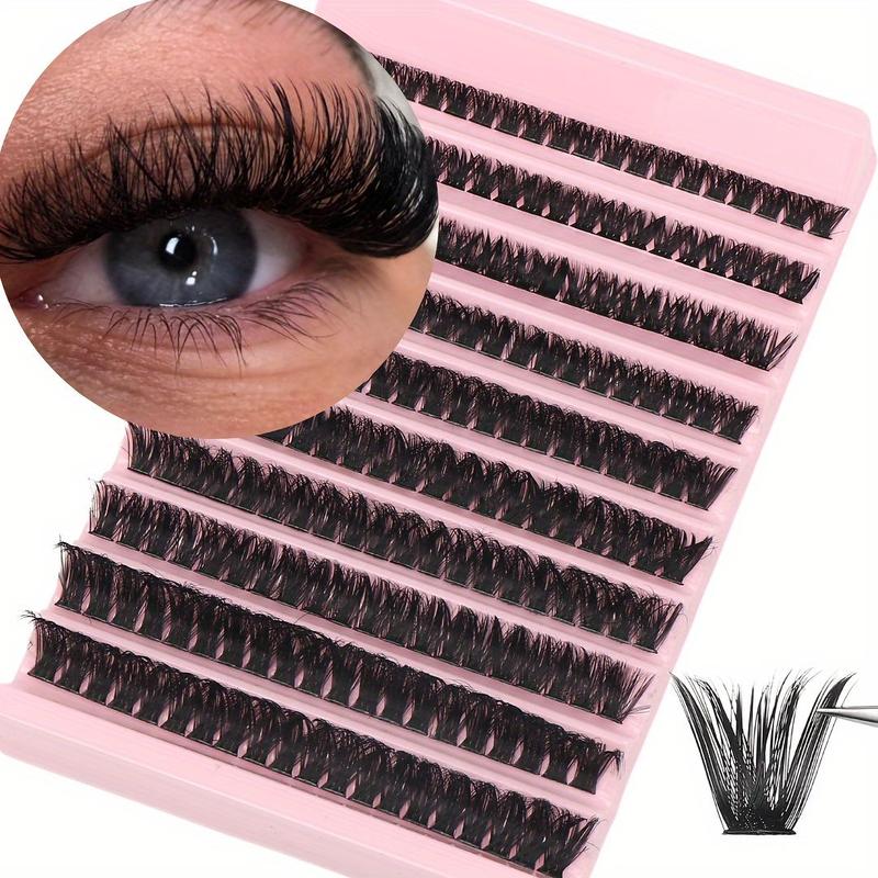 Mixed Size Individual False Eyelashes, 1 Set Natural Look Eyelash Extensions, Self Grafting Curl Eyelashes Clusters for Women & Girls Eye Makeup Enhancement, Christmas Gift